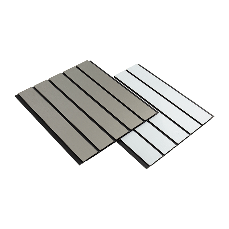 ألواح PVC مقاس 300*8 مم للسقف - فجوات سوداء ألواح PVC مقاس 300*8 مم للسقف - فجوات سوداء