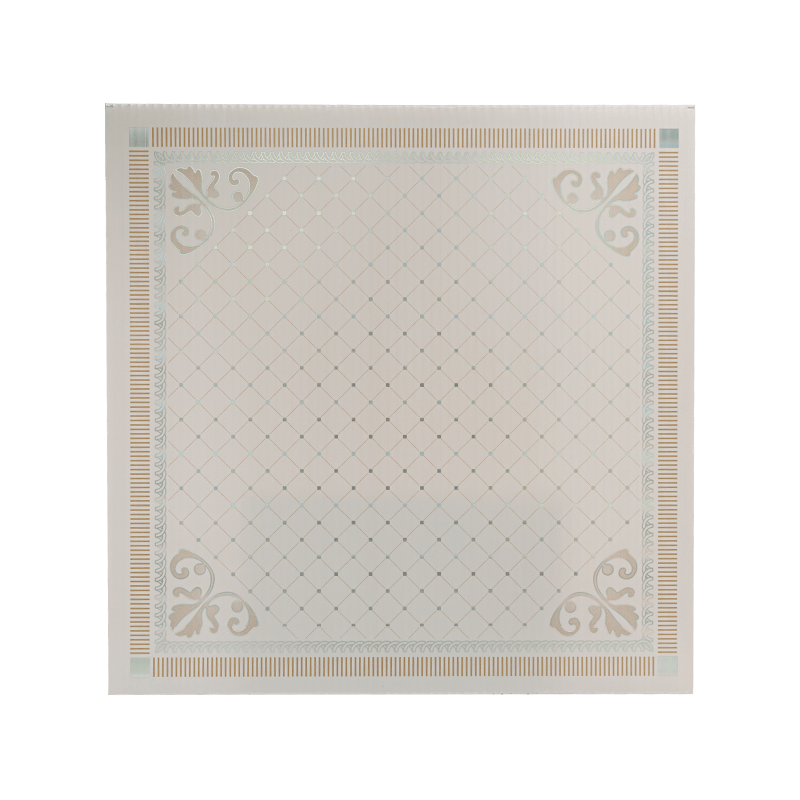 لوح سقف مربع من مادة PVC بسمك 603*603 مم، لوح سقف زائف من مادة PVC